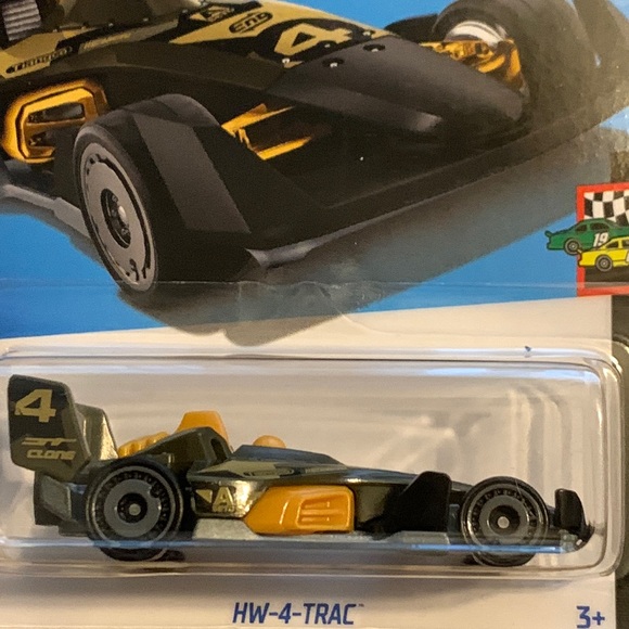 Hot Wheels Racing Car HW 4 Trac Race Day Hotwheels Racer Netflix Lets Race New - Picture 2 of 6